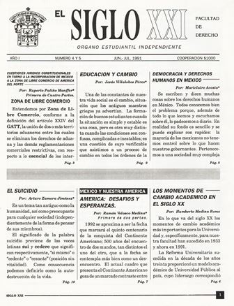 Director Fundador Revista Universitaria 1991.